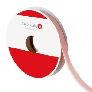 Celebrate It Pink Velvet Ribbon